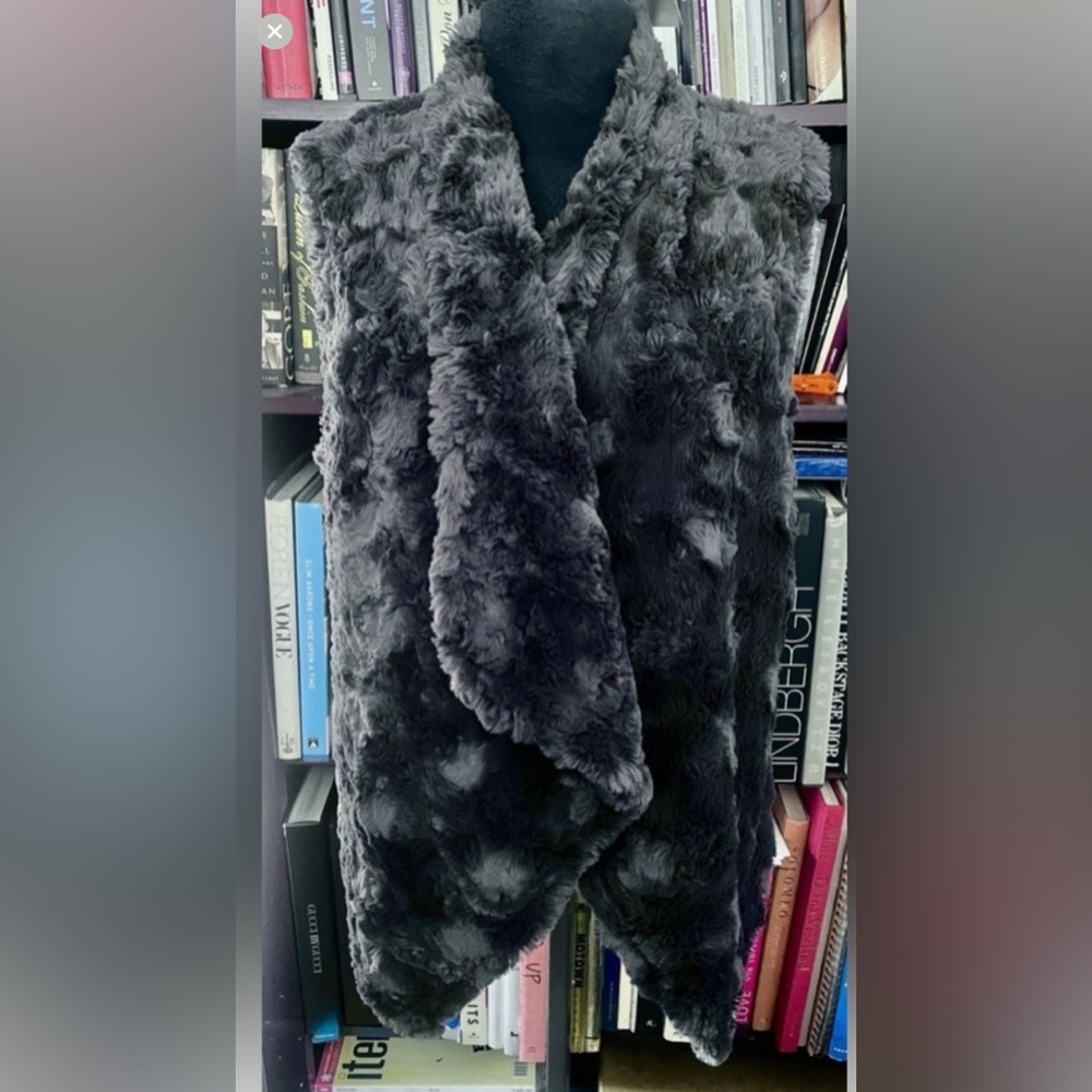 Dylan Charcoal Teddy Jacket size small